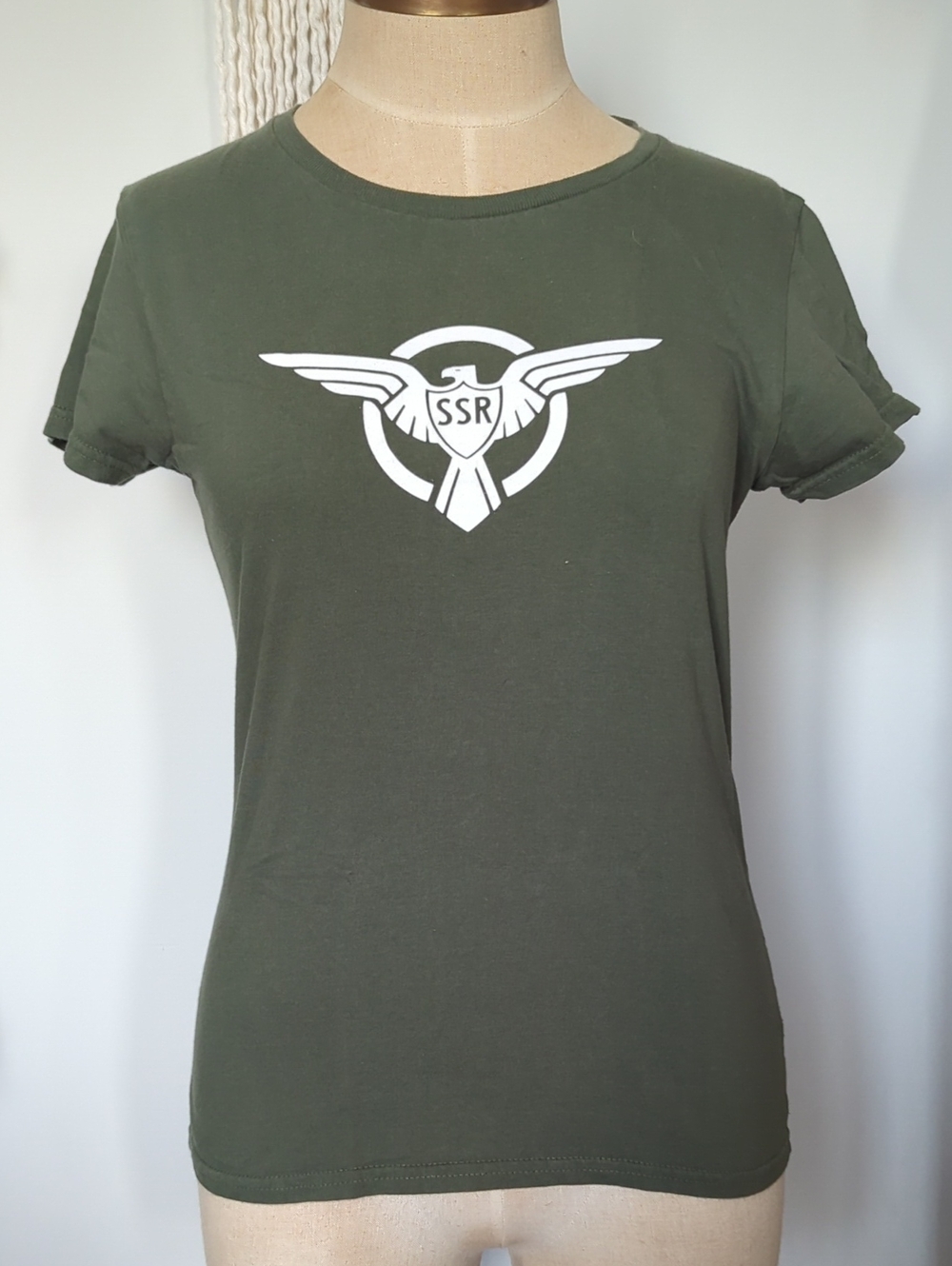 Marvel Agent Carter SSR Olive Green Women's Cut T-shirt Size S
